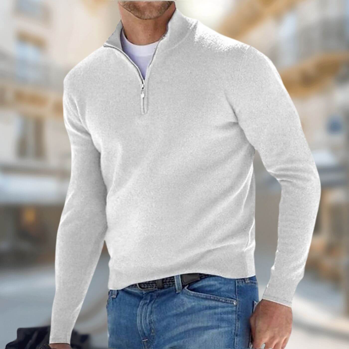 Theo™ - Komfortabel Genser med Kvart Glidelås