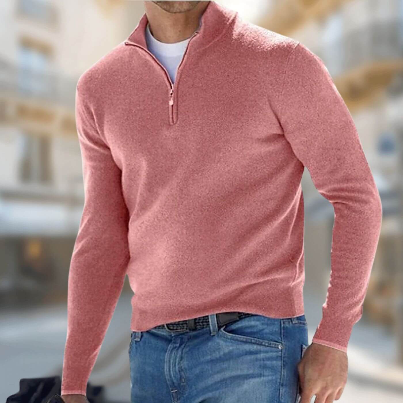 Theo™ - Komfortabel Genser med Kvart Glidelås