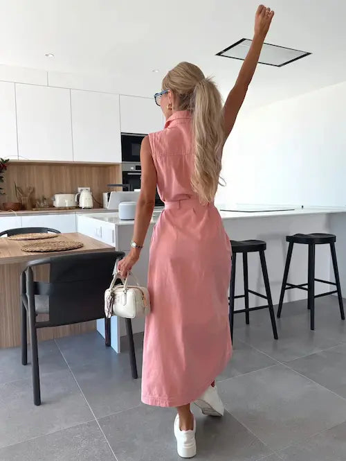 Rikke | Tidløs Maxi Denimkjole